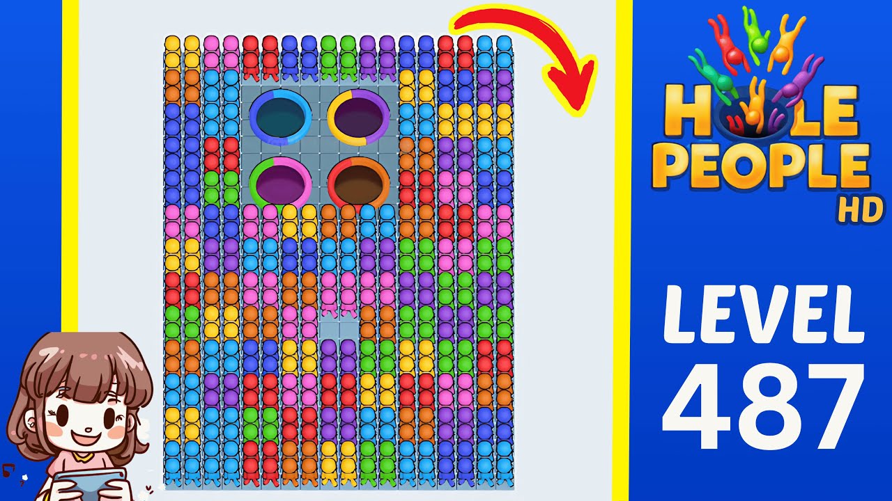 Hole People Level 487 Solution Walkthrough