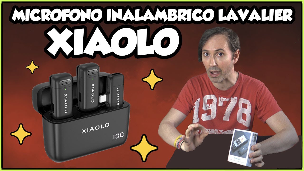 MICRÓFONO INALÁMBRICO LAVALIER XIAOLO PARA ANDROID, MICRÓFONO PARA CELULAR MÁS BARATO Y MÁS CALIDAD