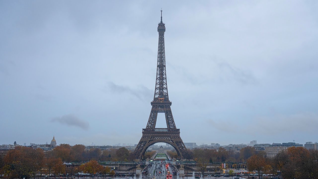 Eiffel Tower in the rain