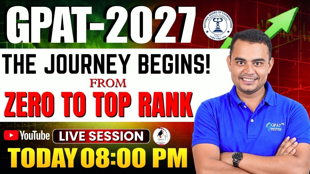 GPAT 2027 Preparation Strategy | Complete Roadmap for Beginners | Zero to Top Rank Study Plan