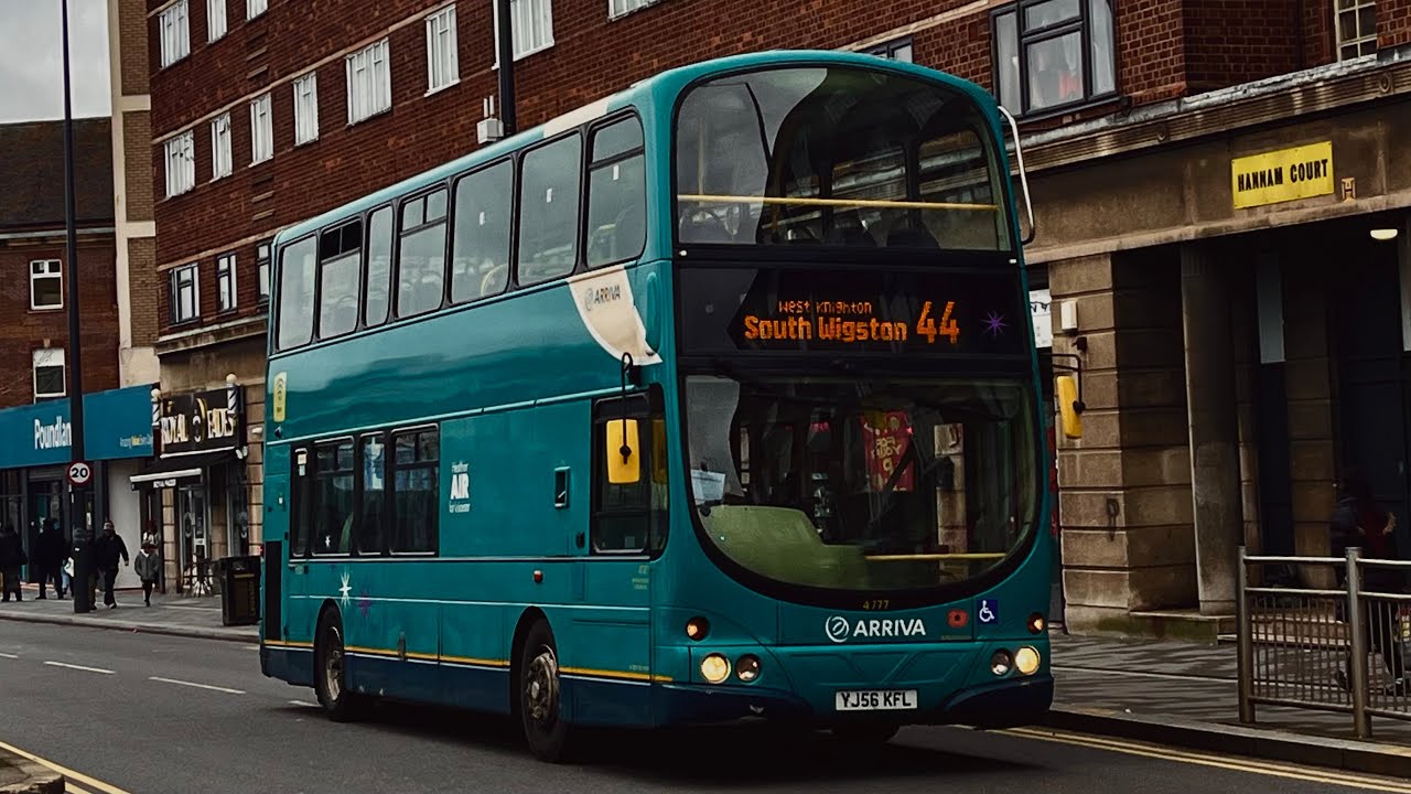 *SCREECHING FANBELT* Ride on Arriva VDL/DAF DB250 Wright Pulsar Gemini 4777 (YJ56 KFL) Route 44