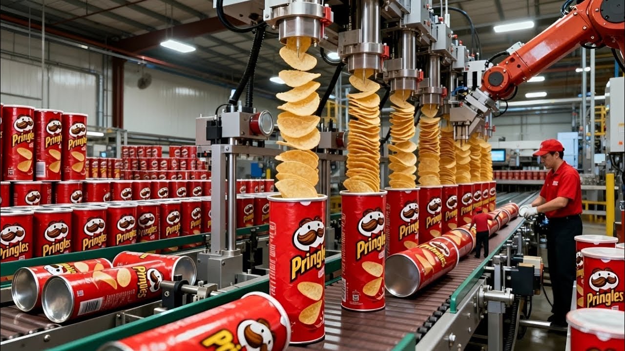 Inside the Pringles Factory: From Raw Potatoes to Perfect Chips (Full Process)