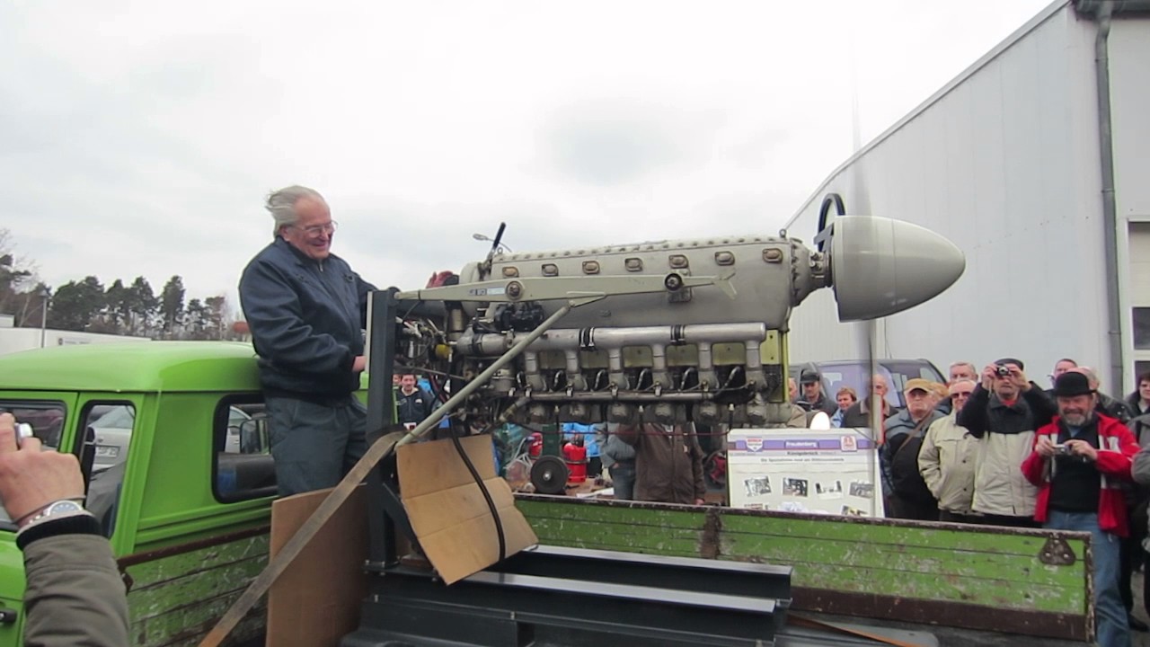 Flugzeugmotor Probelauf