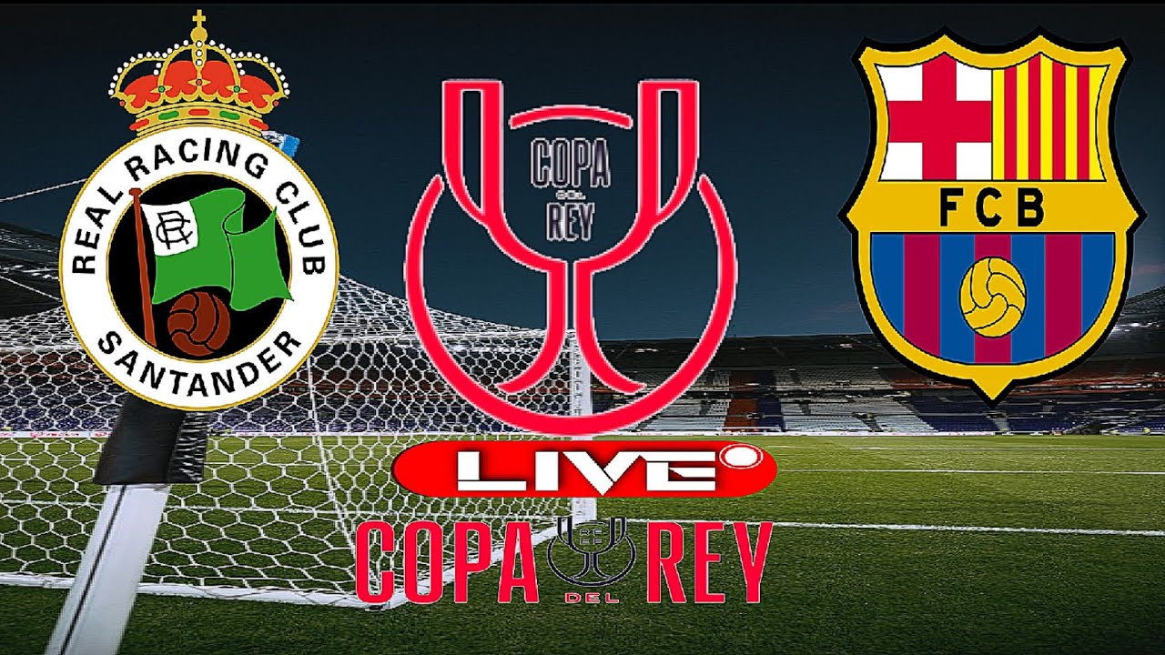 Racing Santander vs FC Barcelona (Copa del Rey) — EN VIVO | Gameplay y Goles Simulación pes