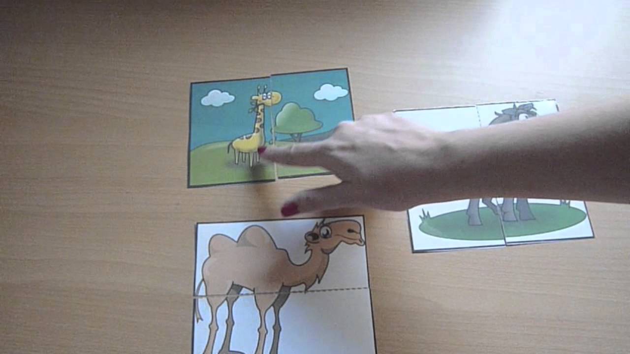 Materiales Didácticos - puzzles de dos piezas