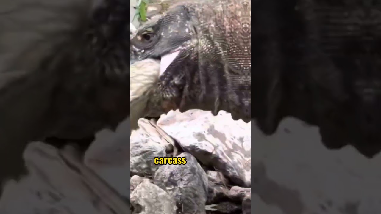 Komodo Dragons: Master Scavengers of the Wild World #youtubeshorts #animals