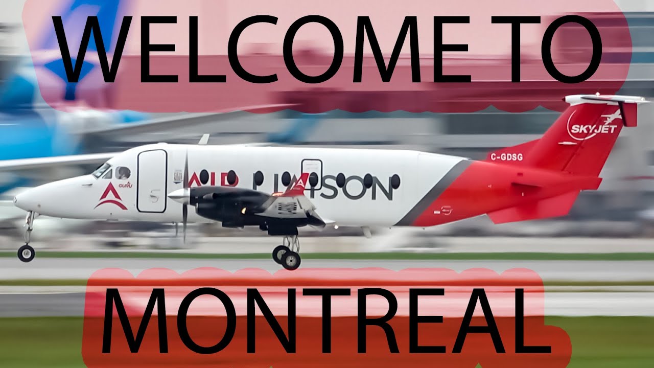 *INAUGURAL!* Air Liaison Beechcraft 1900 (B190) landing & departing Montreal (YUL/CYUL)