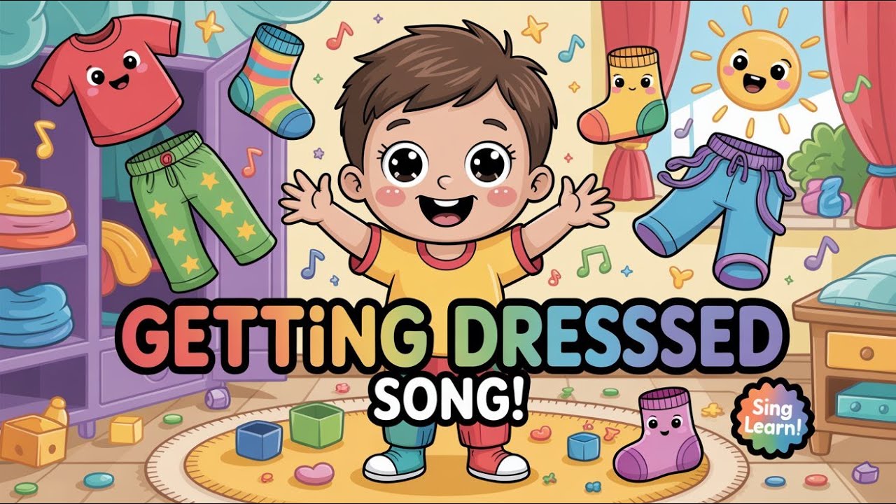 Nursery Rhymes for Kids: Getting Dressed Song