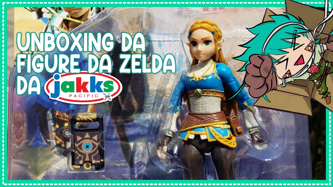 Mais uma linda figure da série Zelda num preço acessível!! #unboxing Zelda da Jakks!!