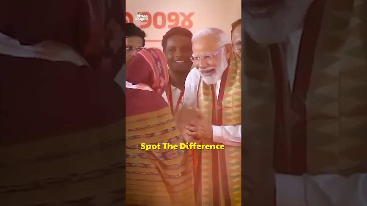 See the difference! Our PM Narendra Modiji always respect women and get blessings!