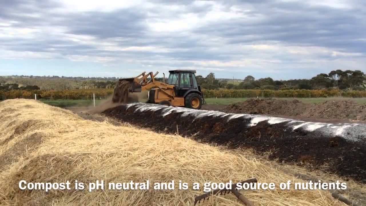 The use of compost and mulch in vineyards