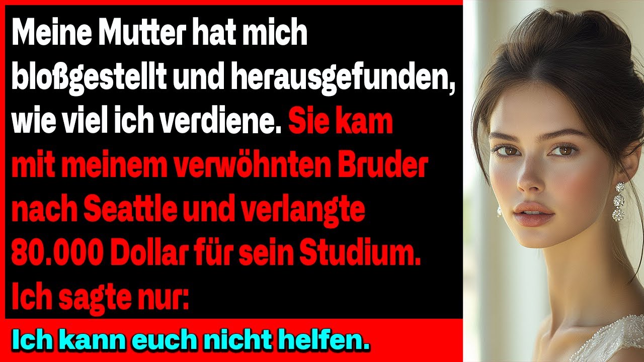 Nach 23 Jahren Schweigen entdeckte meine Mutter mein Einkommen und kam mit meinem Bruder vorbei