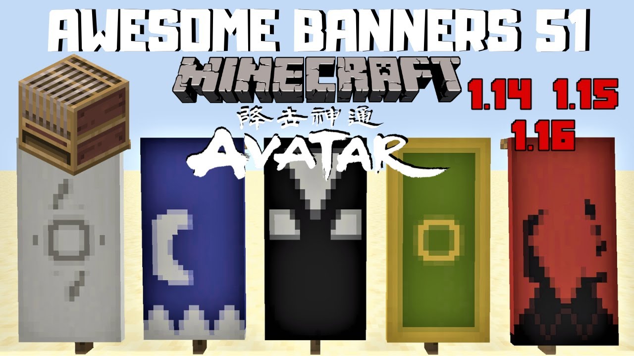 ✔ 5 AWESOME MINECRAFT BANNER DESIGNS WITH TUTORIAL! #51 [LOOM]