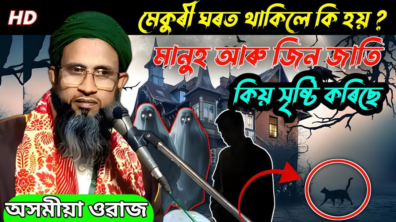 Moulana Anowar Hussain Bulbuli//What happens when a cat is in the house//Assamese waz mahfil//Isl...