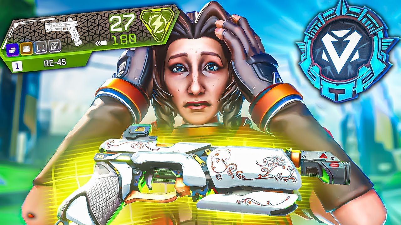 So i Took the NEW RE-45 into Ranked... (Apex Legends)