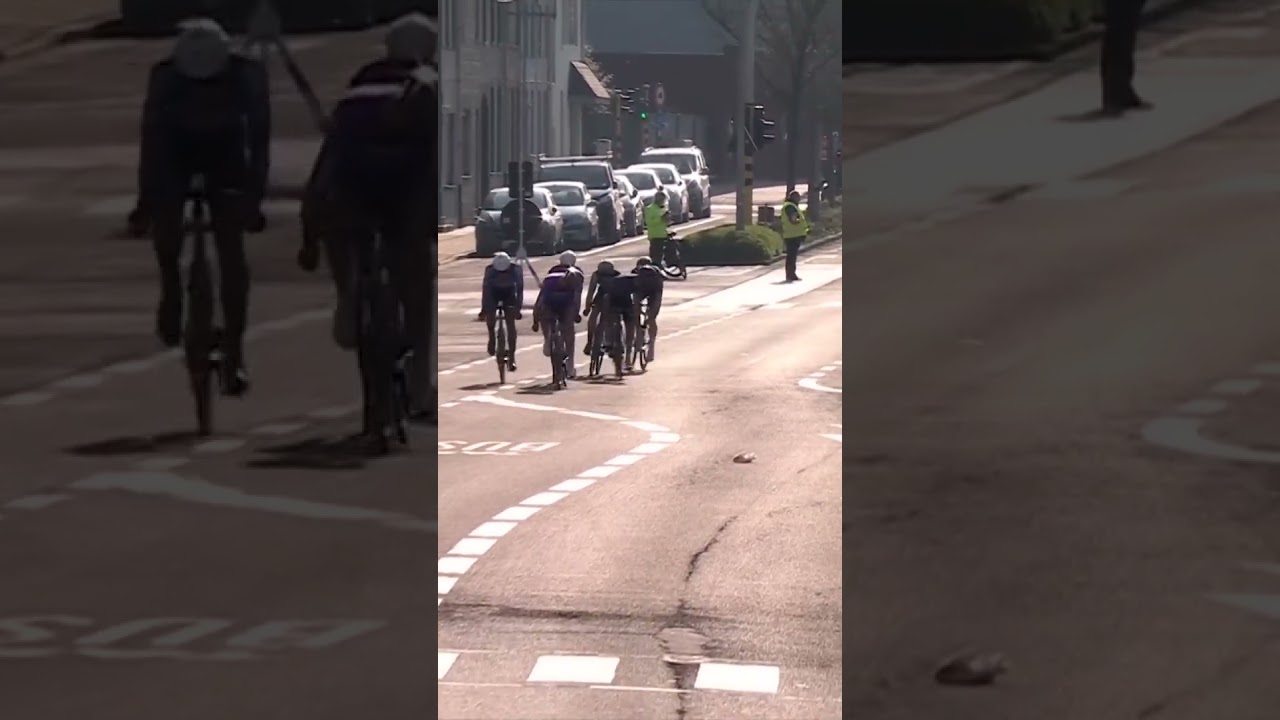 PIPPED TO THE POST 🔥 Dylan Groenewegen denies the breakaway to win Grote Prijs Jean-Pierre Monser&eacute; 🚀
