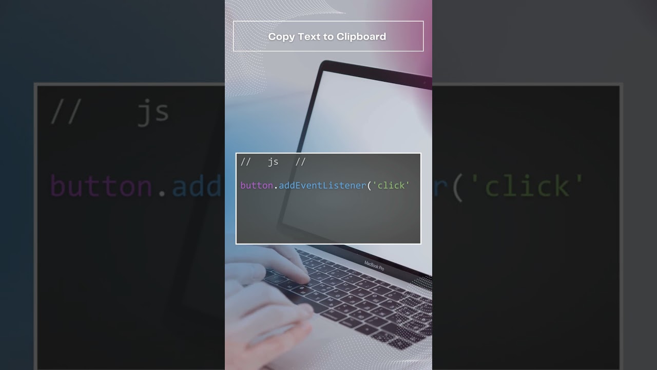 JS - How to copy text with one click in JavaScript #javascript #clipboard #copy