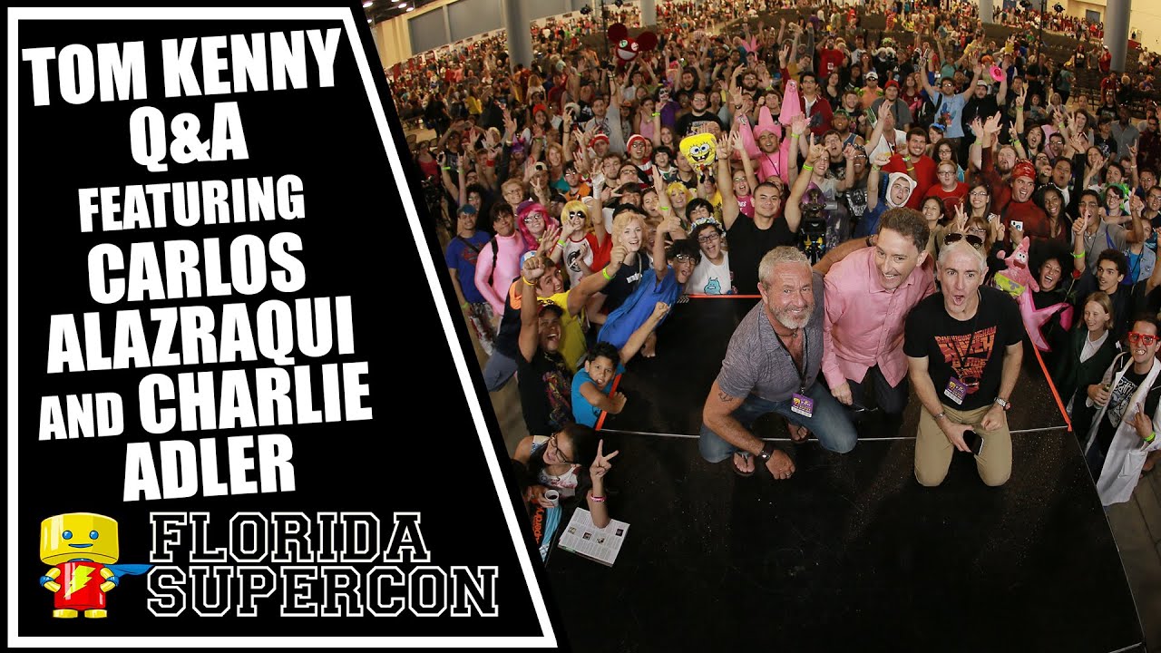 Tom Kenny Q&A Featuring Carlos Alazraqui and Charlie Adler at Florida Supercon 2015