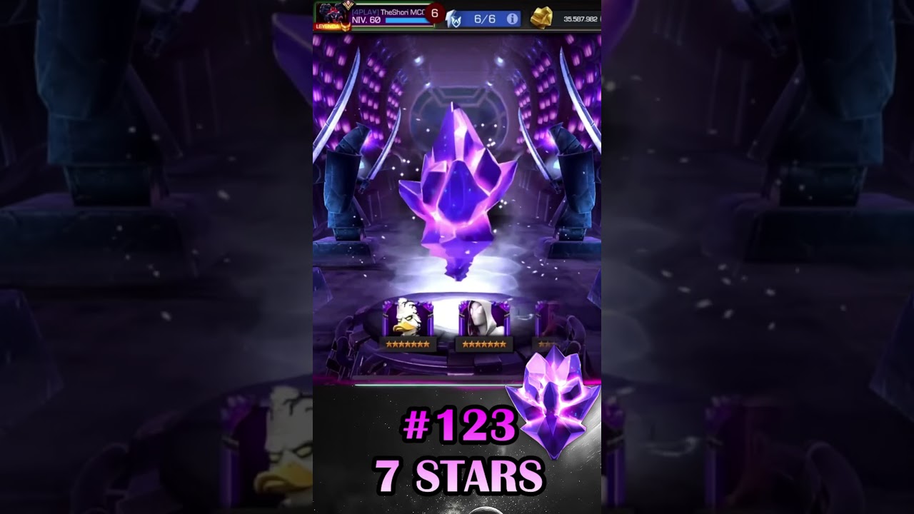 My 1️⃣2️⃣3️⃣ 7 Star Opening 😍⭐️ | #shorts #crystalopening #mcoc #7star #marvelcontestofchampions