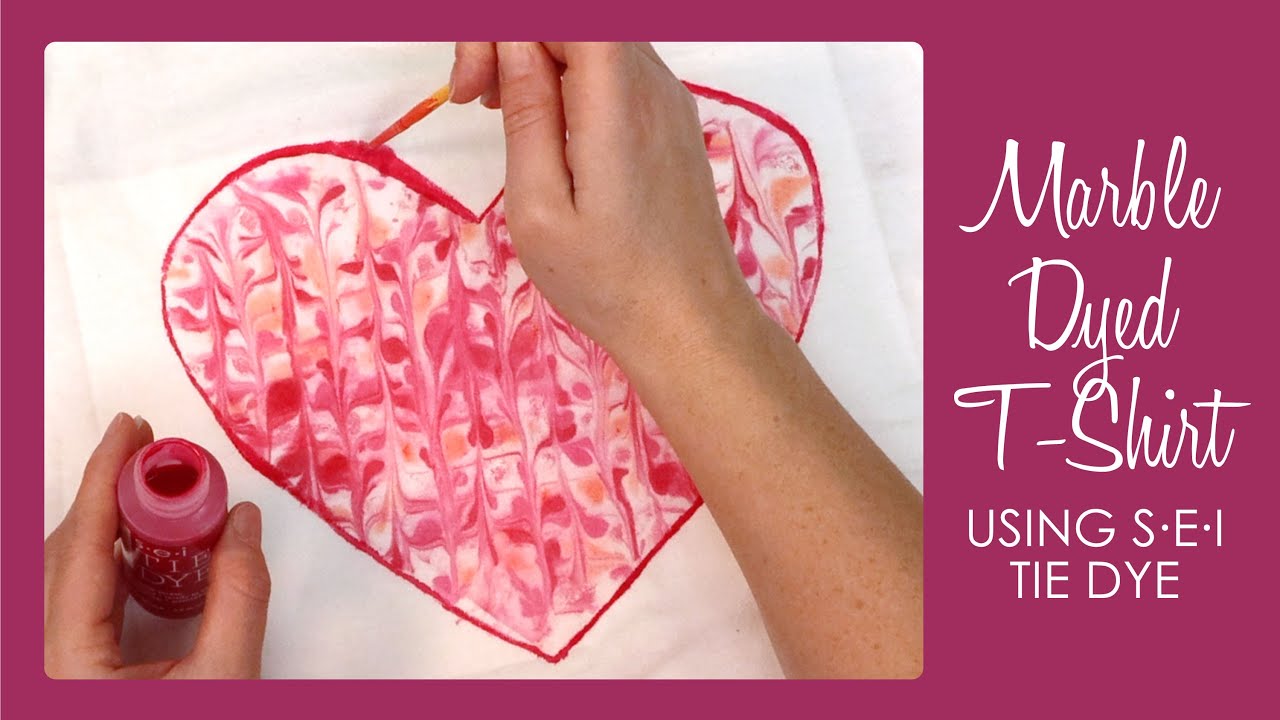 DIY Marble Heart T-Shirt Tutorial - Fun Tie Dye Technique