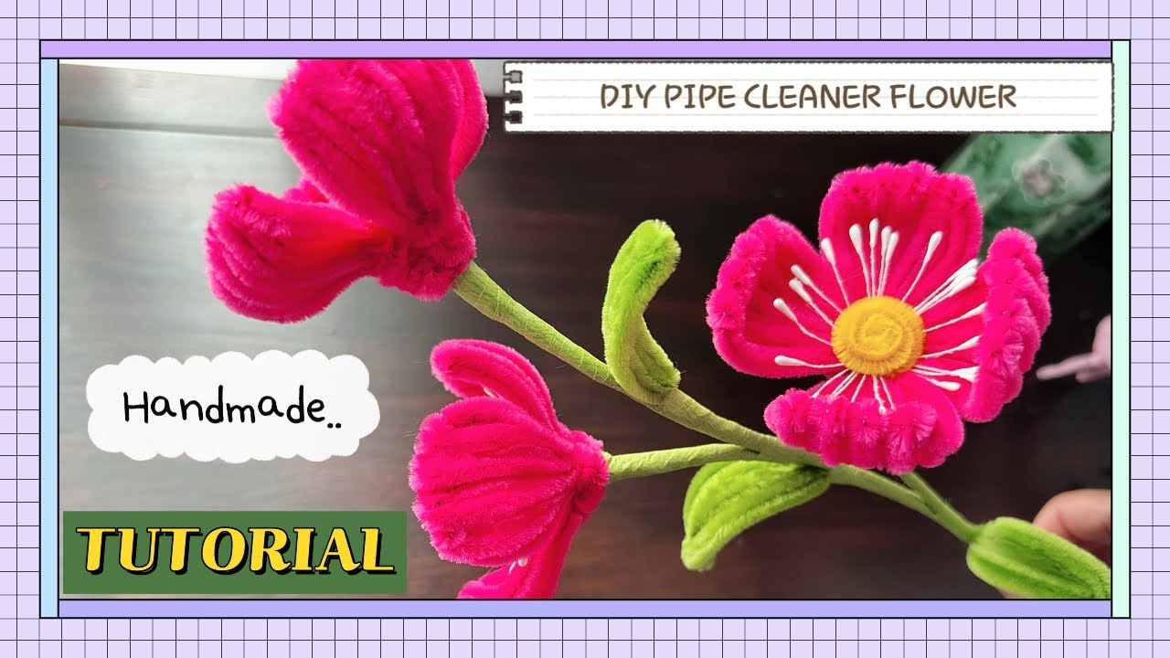 DIY PIPE CLEANER FLOWER | TUTORIAL 