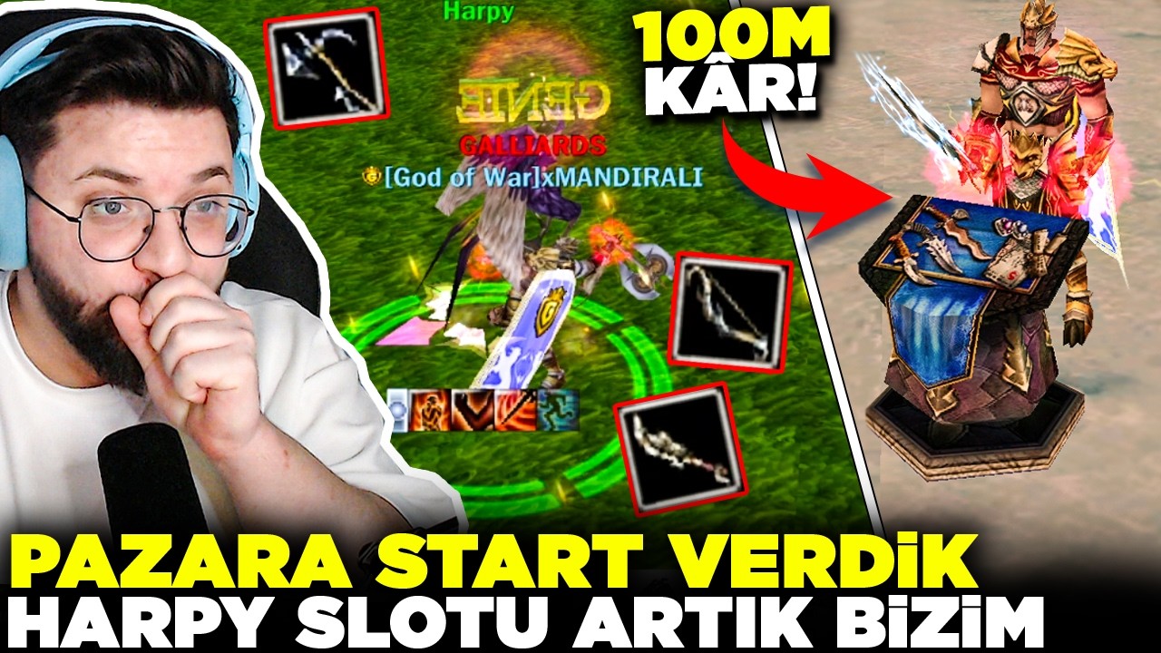PAZARDAN 100M KÂR! KOXPERLARI BANLATTIK HARPY 'ye ÇÖKTÜK! | SIFIRDAN WARRİOR #15 | Knight Online