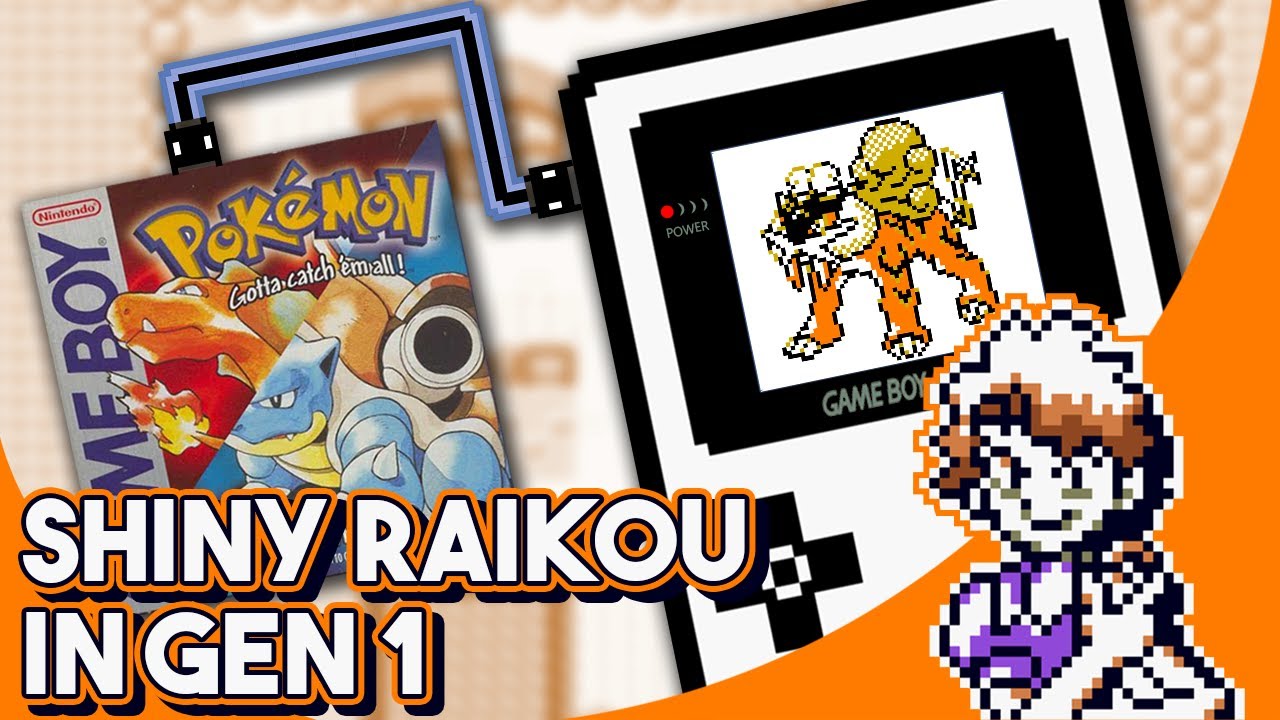 Worlds first Shiny Raikou in Pokemon RED! Gen 1 Shiny Missingno. [LIVE]