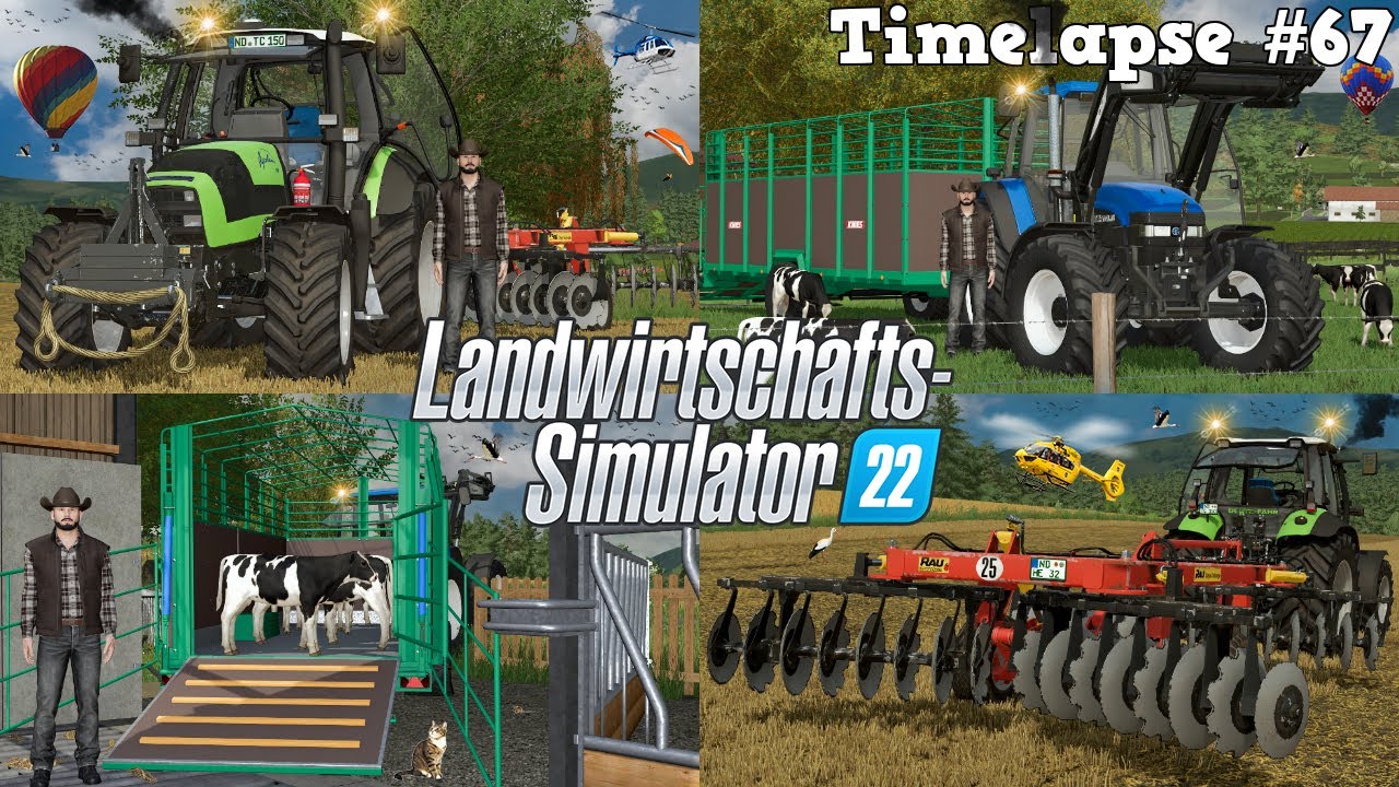 58 NEUE KÄLBER! 🐮🐮😱 DEUTZ AGROTRON beim ‪STOPPELSTURZ mit @TheCamPeRYT! 🌾🚜💨 | [LS22] - Timelapse #67