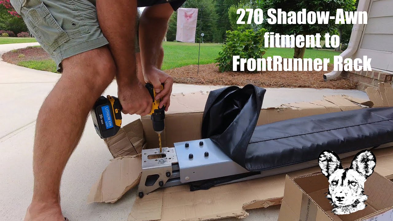 Alu-Cab Shadow Awning fitted to a Front Runner Slimline 2 rack NOT mounted to Alu-Cab Gen 3.1 tent