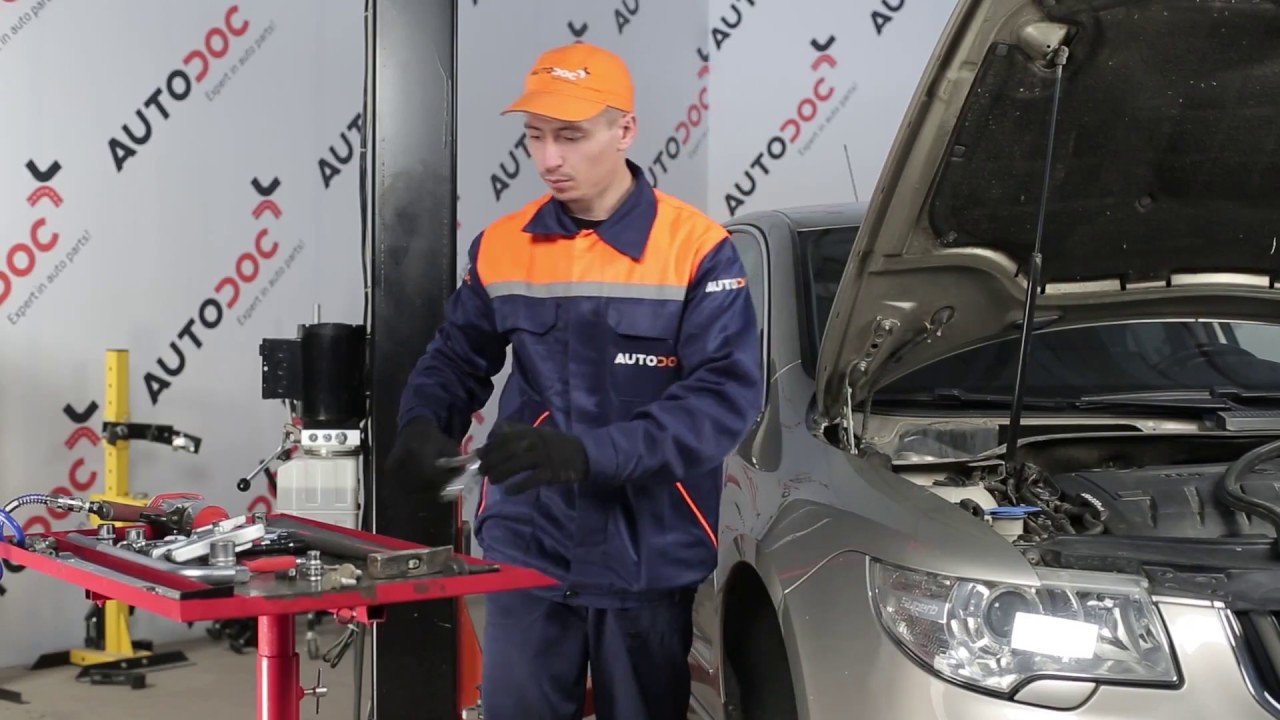 Wie SKODA SUPERB 2 Domlager, Wälzlager Domlager wechseln [TUTORIAL AUTODOC]