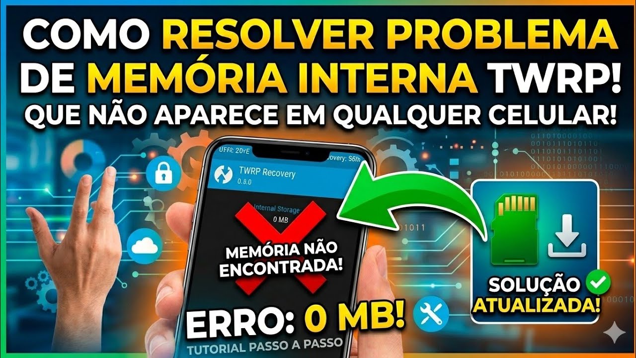 COMO RESOLVER PROBLEMA DE MEMÓRIA INTERNA TWRP QUE NÃO APARECER QUALQUER CELULAR
