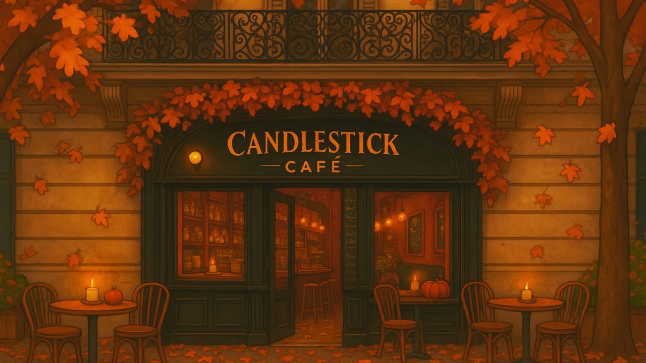 Candlestick Café: Autumn Afternoon ☕🍁 Cozy LoFi & Warm Light