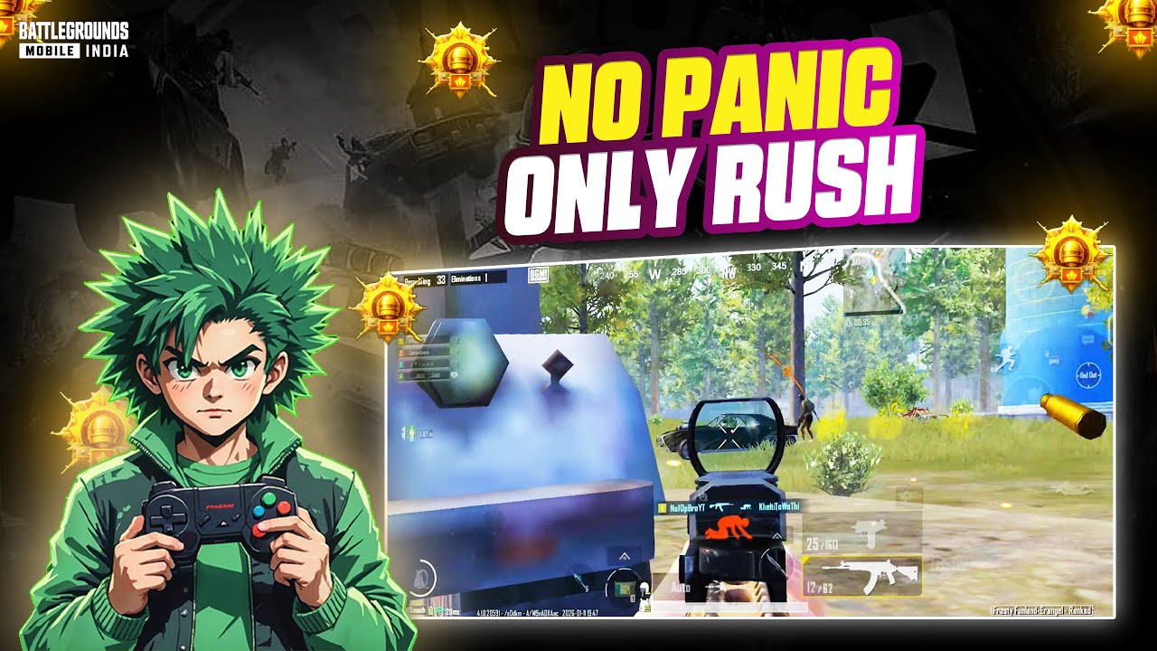 NO PANIC ONLY RUSH 💀🔥 | 3 Min Song Montage of Insane Clutches & Sprays | @OP_BroYT