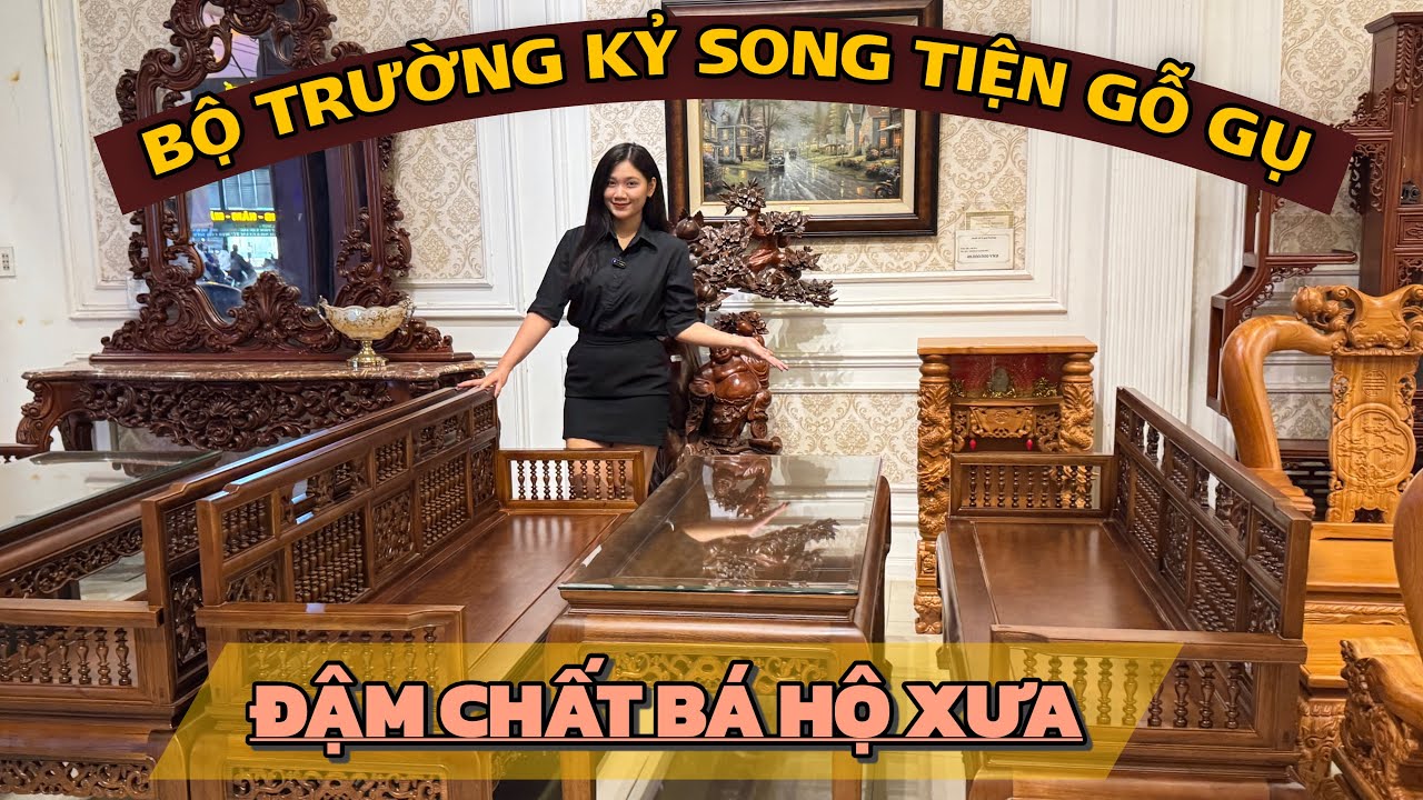 Đậm chất phong kiến xưa - Bộ trường kỹ Song Tiện Gỗ Gụ 3 món ✅✅✅