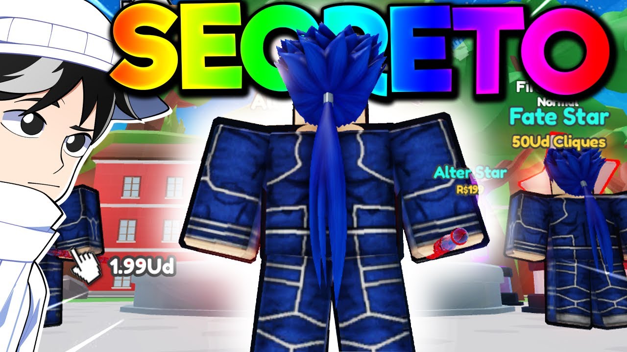 PEGUEI O SECRETO DA ATUALIZAÇÃO DE FATE NO ANIME CLICKER SIMULATOR (ROBLOX)