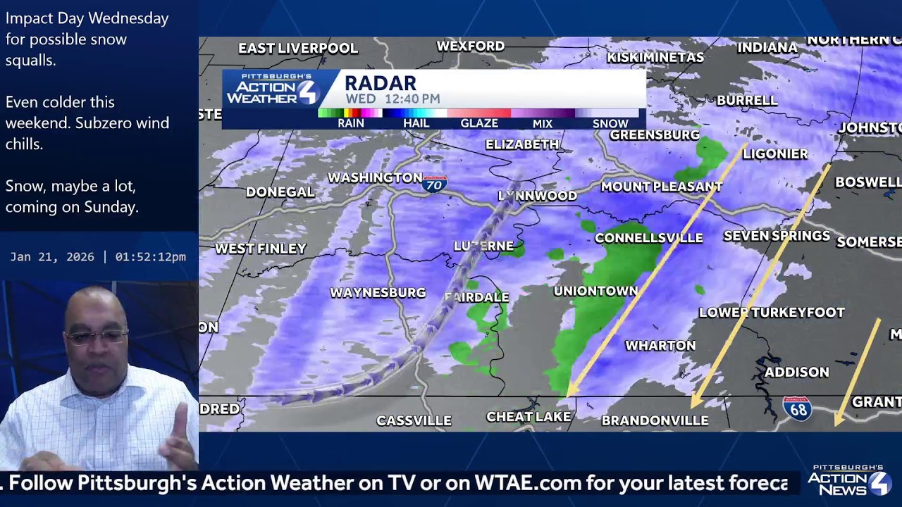 Live January 21: Big snow possible Sunday in Western PA