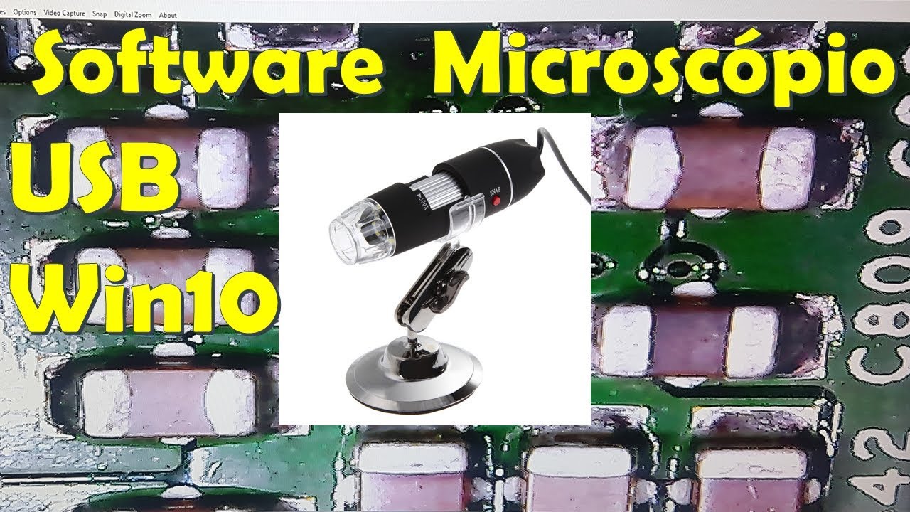 Software para Microscópio USB no Win10  64bits - Resolvido [Setembro 2019]