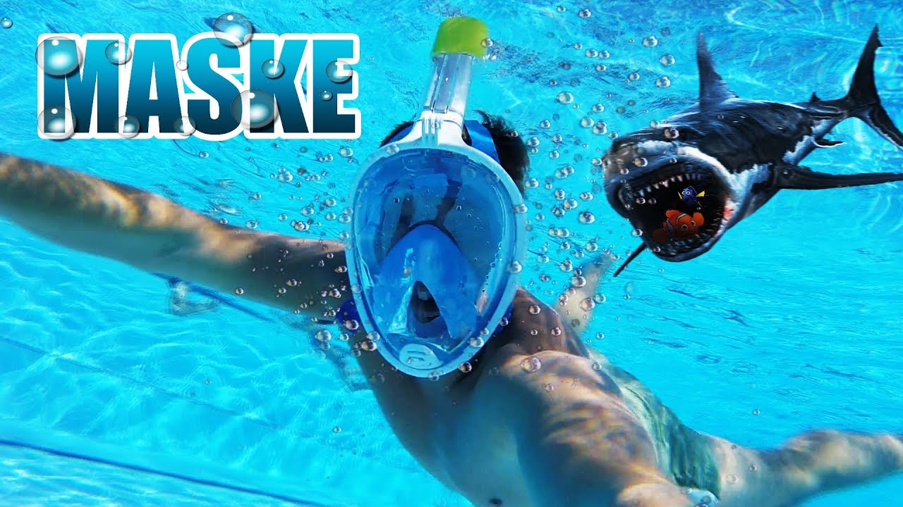 Unter Wasser atmen und reden möglich? Tauchermaske / Schnorchelmaske Review - Test [Deutsch/German]