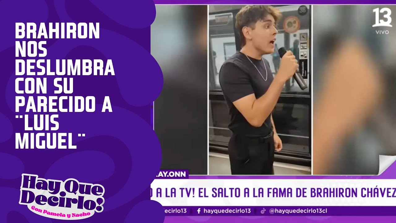 Brahiron nos deslumbra con su increíble parecido a ¨Luis Miguel¨| Hay Que Decirlo | Canal 13