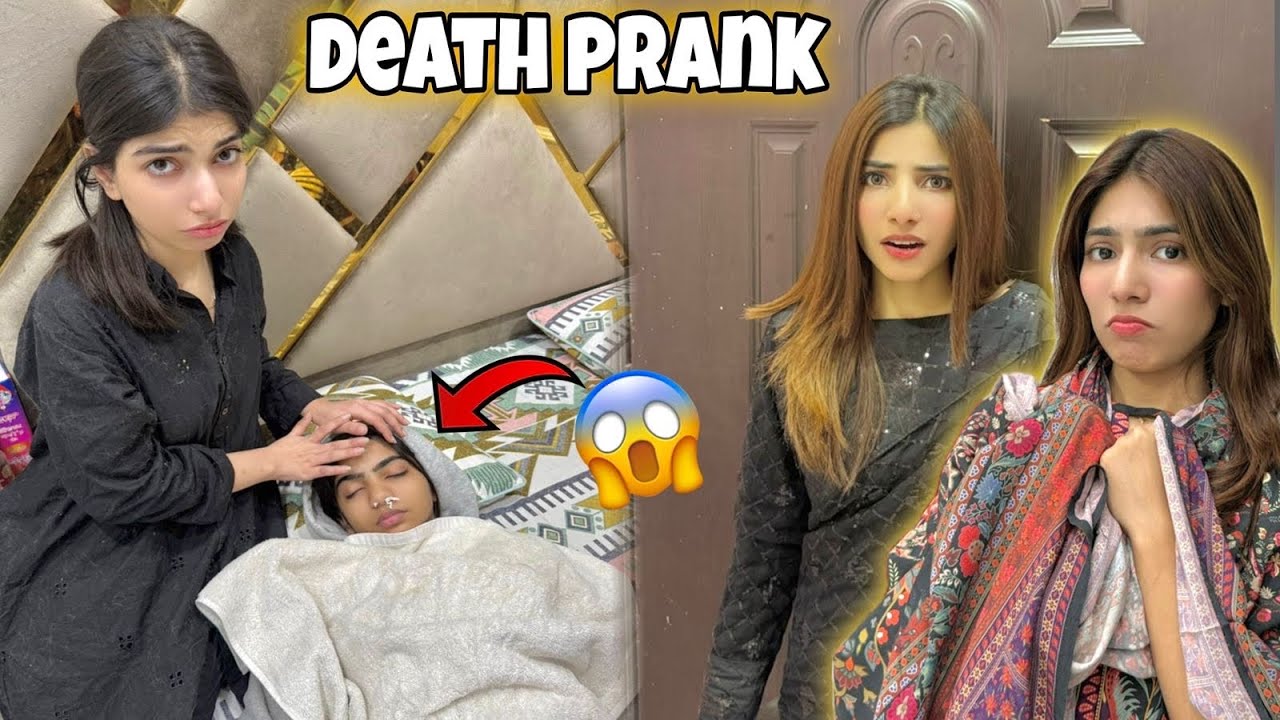 Death prank with family😂|Mama behos hogai sb log bht pershan😰