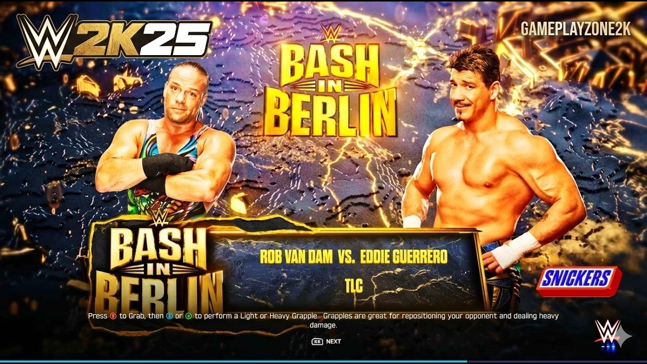 SHOCKING FINISH! RVD vs Eddie Guerrero: Bash in Berlin TLC War | WWE 2K25 PC Max Settings