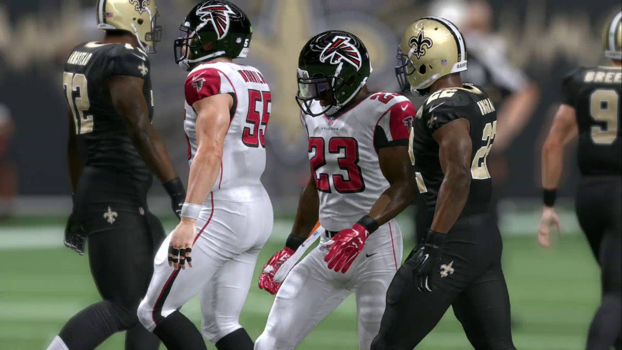 Madden 17 Falcons vs Saints Gameplay (PS4, Xbox One)