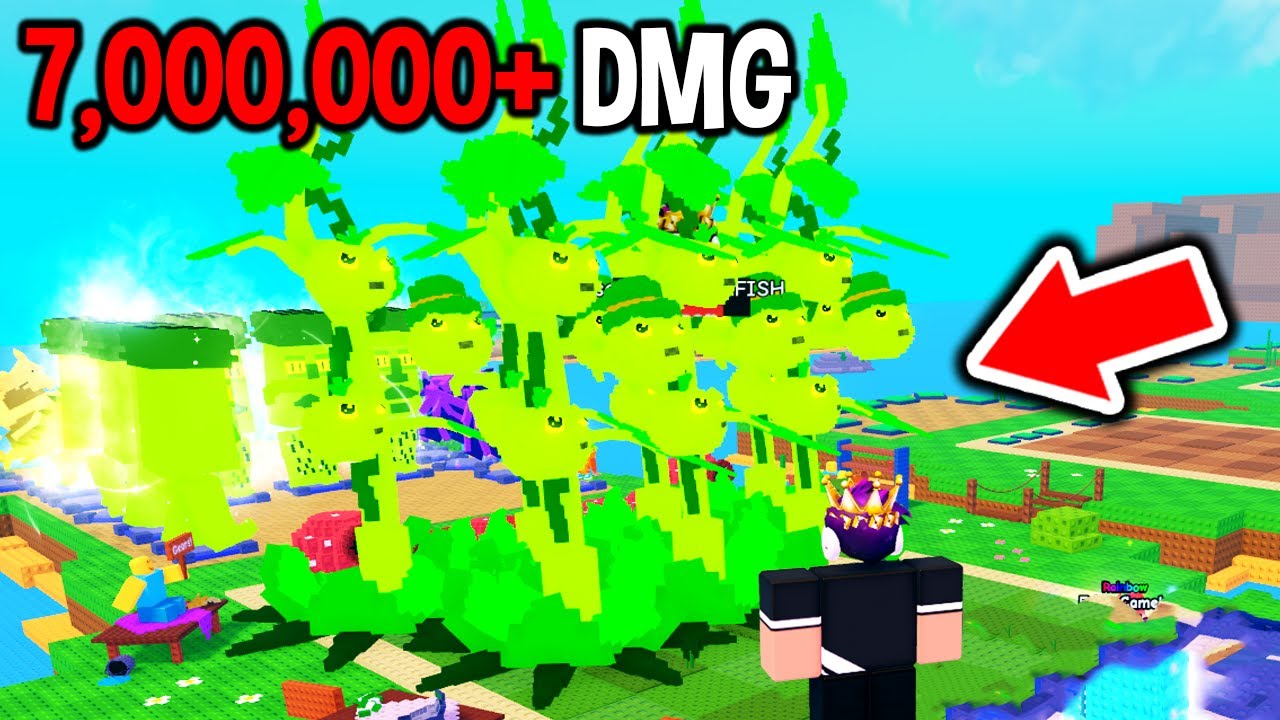 STRONGEST 7,000,000 DAMAGE GARDEN in Plants Vs Brainrots..