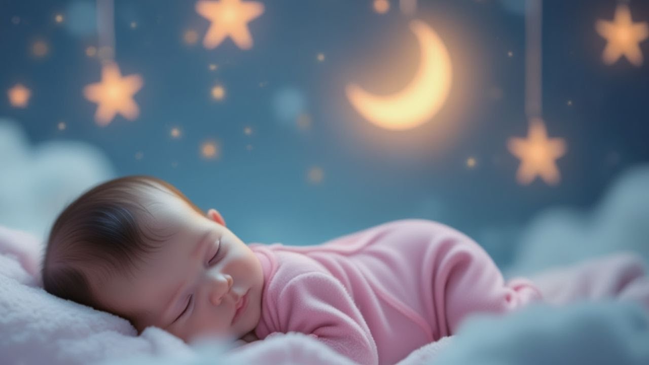 Baby Sleep Lullaby 🌙 Deep Sleep Instantly ❤️ Mozart & Brahms 🌙 Calm Music for Babies
