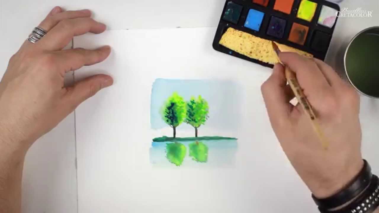 Cretacolor's Aqua Brique as watercolor (How-to Aquarelle)