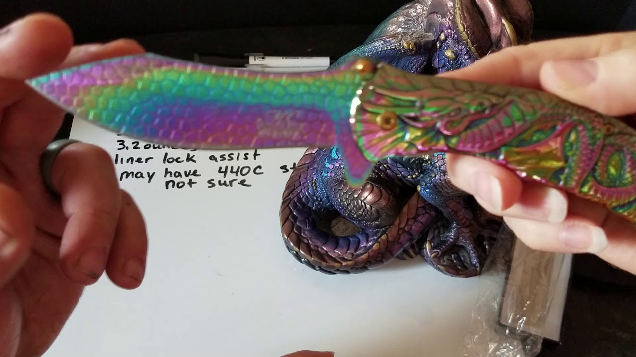 MasterCollection Rainbow Dragon knife