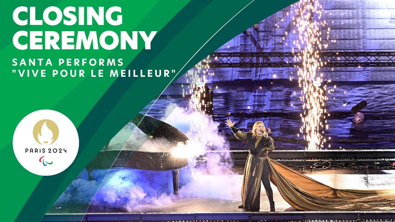 Santa Ignites The Stade de France With ‘Vivre Pour Le Meilleur’🎶 | Paralympic Games Closing Ceremony