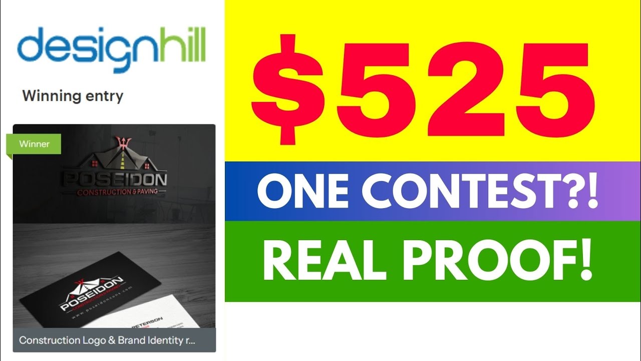 $525 Earned from a Single DesignHill Contest | Real Proof | LIVE Q&A