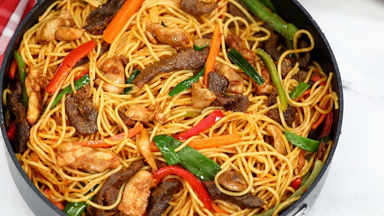 PERFECT JOLLOF SPAGHETTI- SPAGHETTI JOLLOF