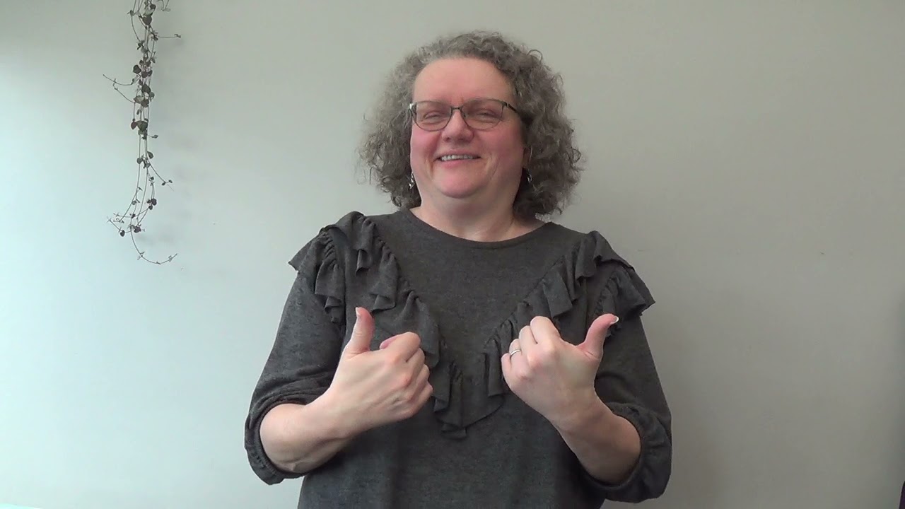 BSL vocabulary using the thumb up handshape